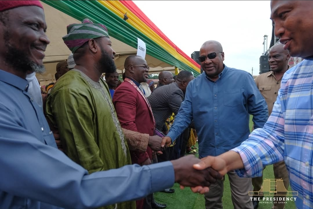 President Mahama Cuts Sod for Transformative 24-Hour Economy Model Market in Juapong