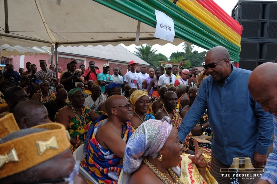 President Mahama Cuts Sod for Transformative 24-Hour Economy Model Market in Juapong