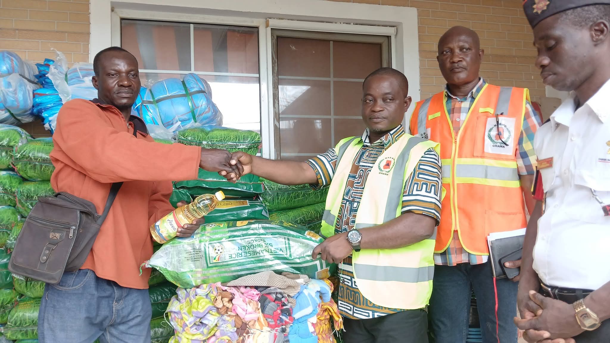 NADMO Delivers Relief to Akatsi South Flood Victims