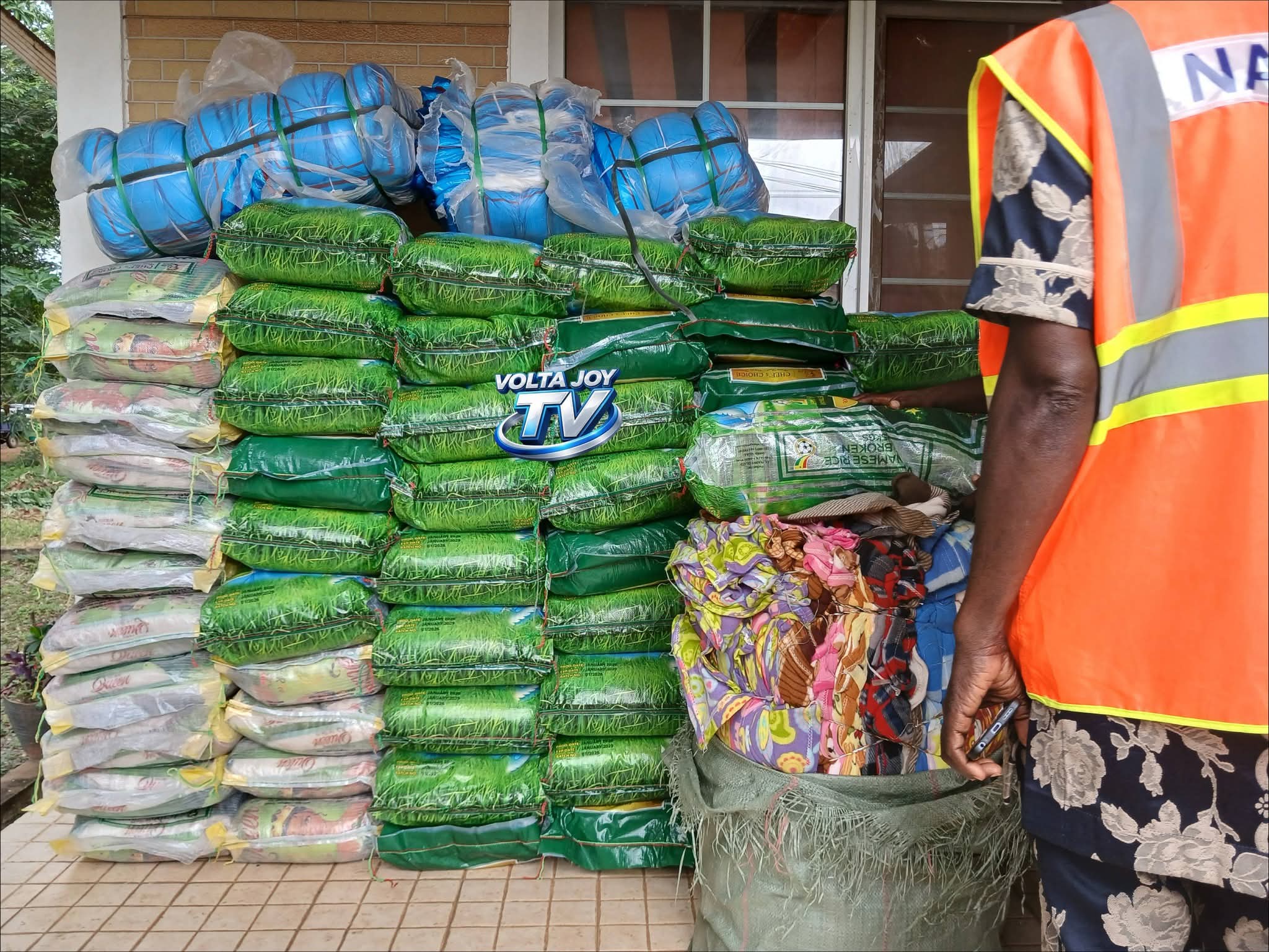NADMO Delivers Relief to Akatsi South Flood Victims