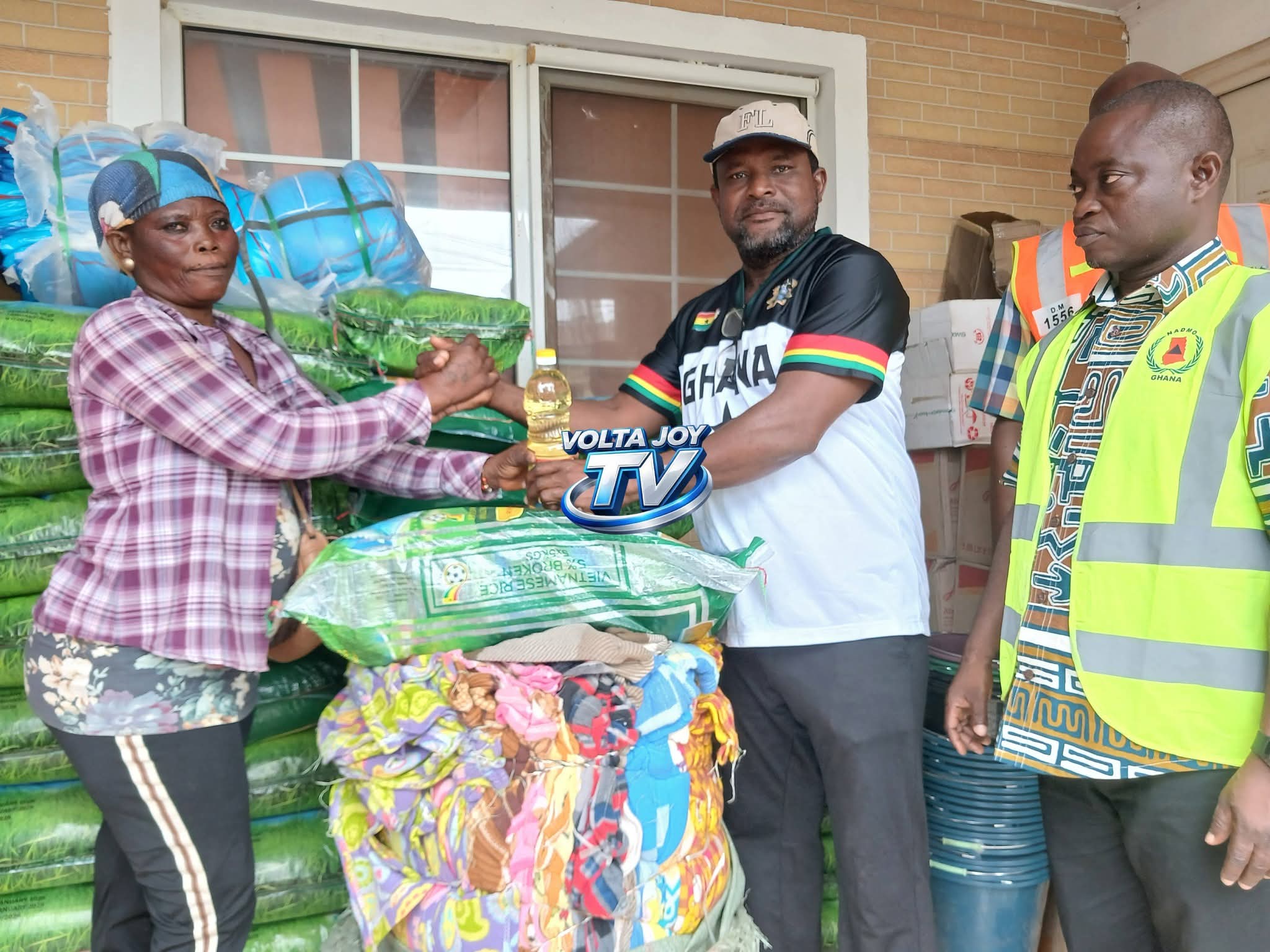 NADMO Delivers Relief to Akatsi South Flood Victims
