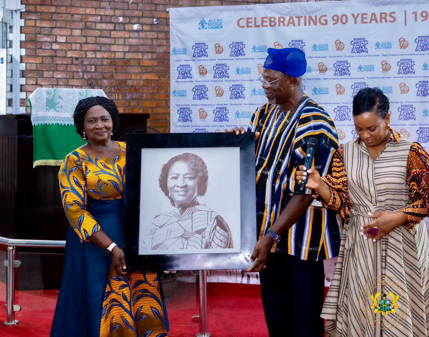 Vice President Opoku-Agyemang Urges Church-Government Collaboration for National Transformation at Accra Ridge Church’s 90th Anniversary