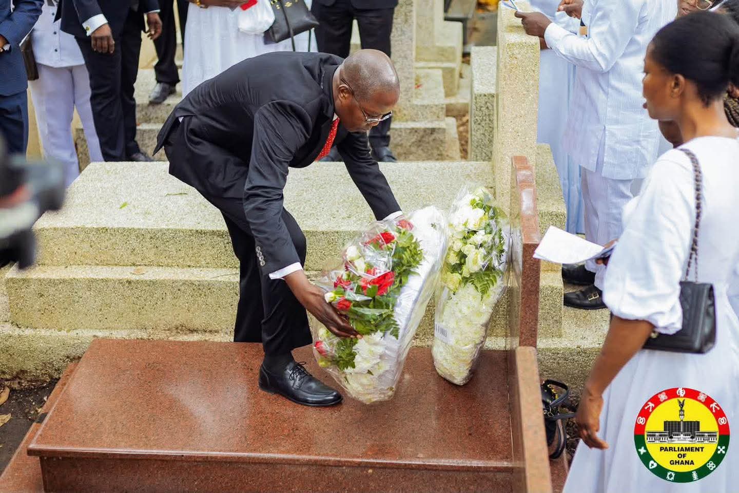 Hon. Bernard Ahiafor Joins Vice President and Stakeholders at Wreath-Laying Ceremony Honouring Late Rt. Hon. Justice Daniel Francis Annan
