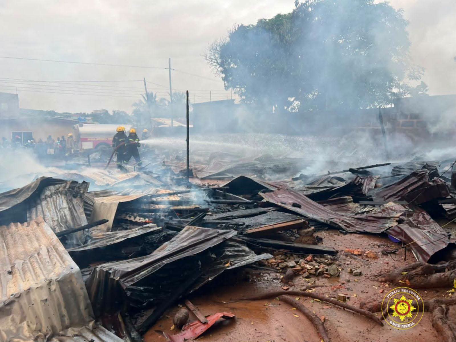 GNFS Crews Swiftly Contain Domestic Fire at Ofankor Near Roland Hotel