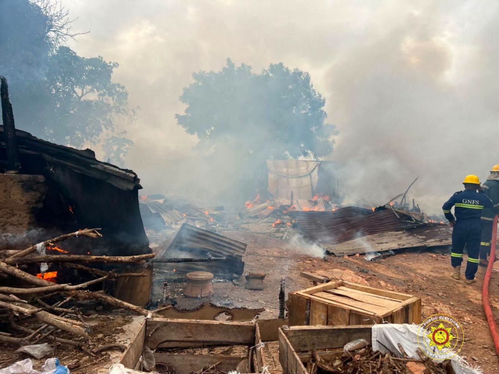GNFS Crews Swiftly Contain Domestic Fire at Ofankor Near Roland Hotel