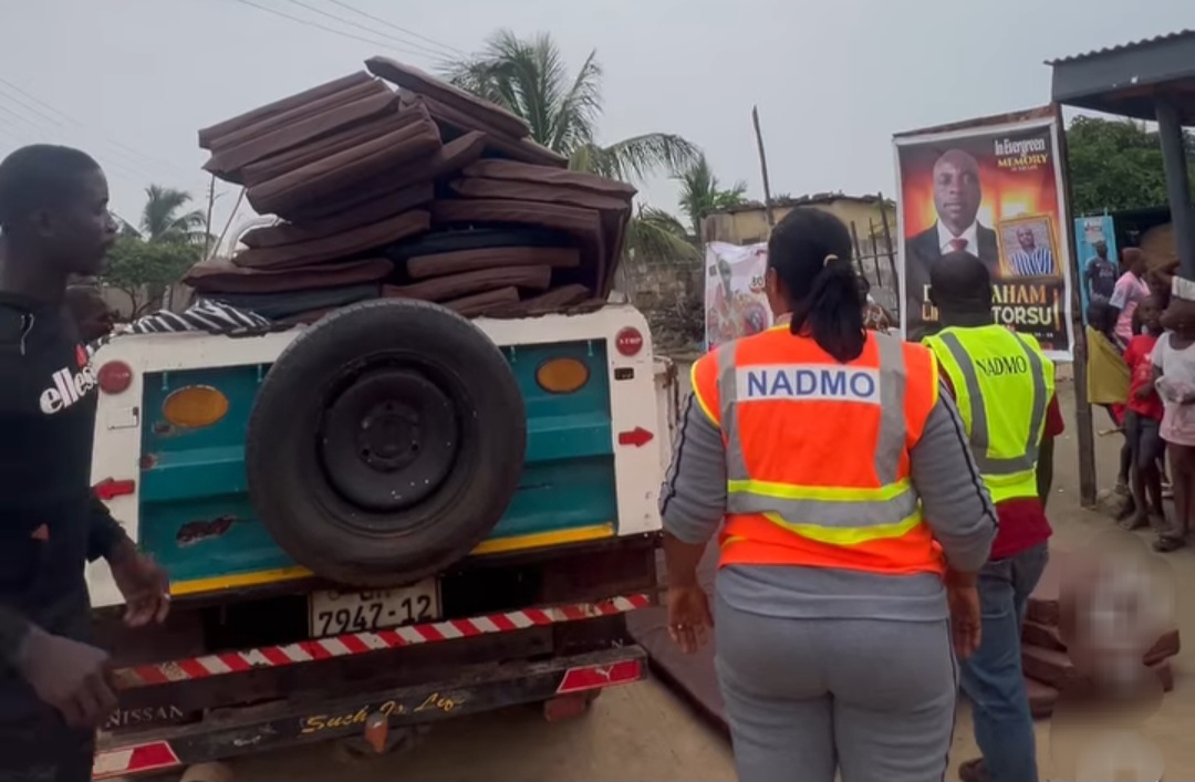 Keta MP Hon. Dzudzorli Gakpey in Collaboration with NADMO Donates Relief Items to Seva Community