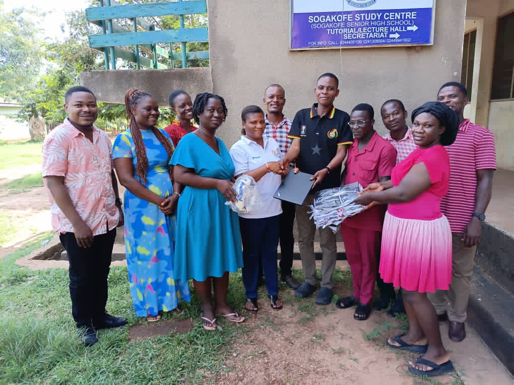 Honourable Bernard E.K. Dzinyela ESQ. Donates Laptops and Sports Items to UEW-Sogakope Study Centre