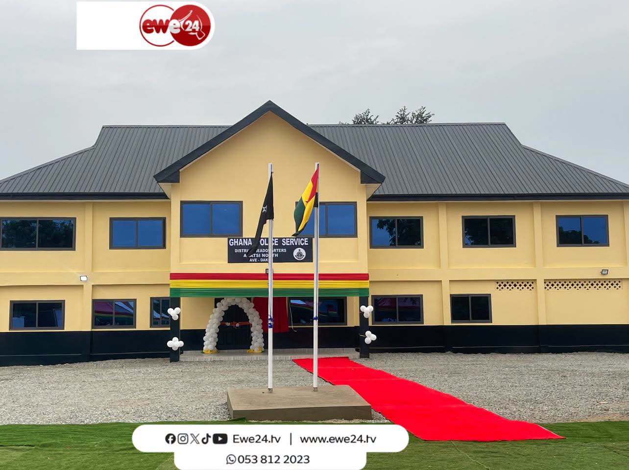 President John Dramani Mahama Commissions New Ave Dakpa Police District Headquarters in Akatsi North