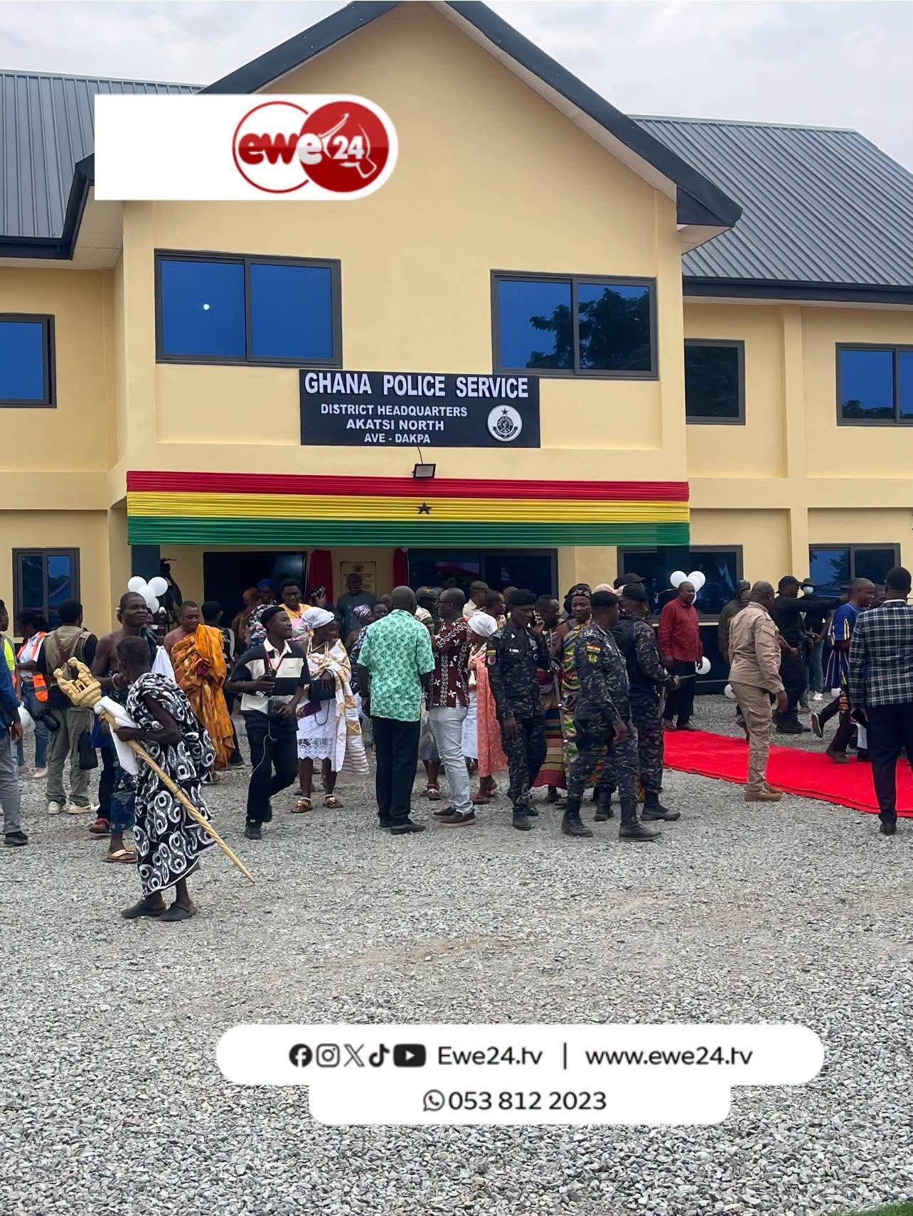 President John Dramani Mahama Commissions New Ave Dakpa Police District Headquarters in Akatsi North