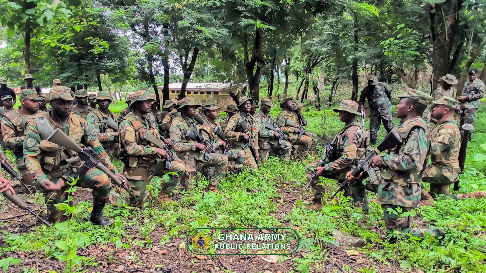 Senior Ghanaian Army Officers Boost Troop Morale During Working Visit to EX STARLIGHT STRETCH II