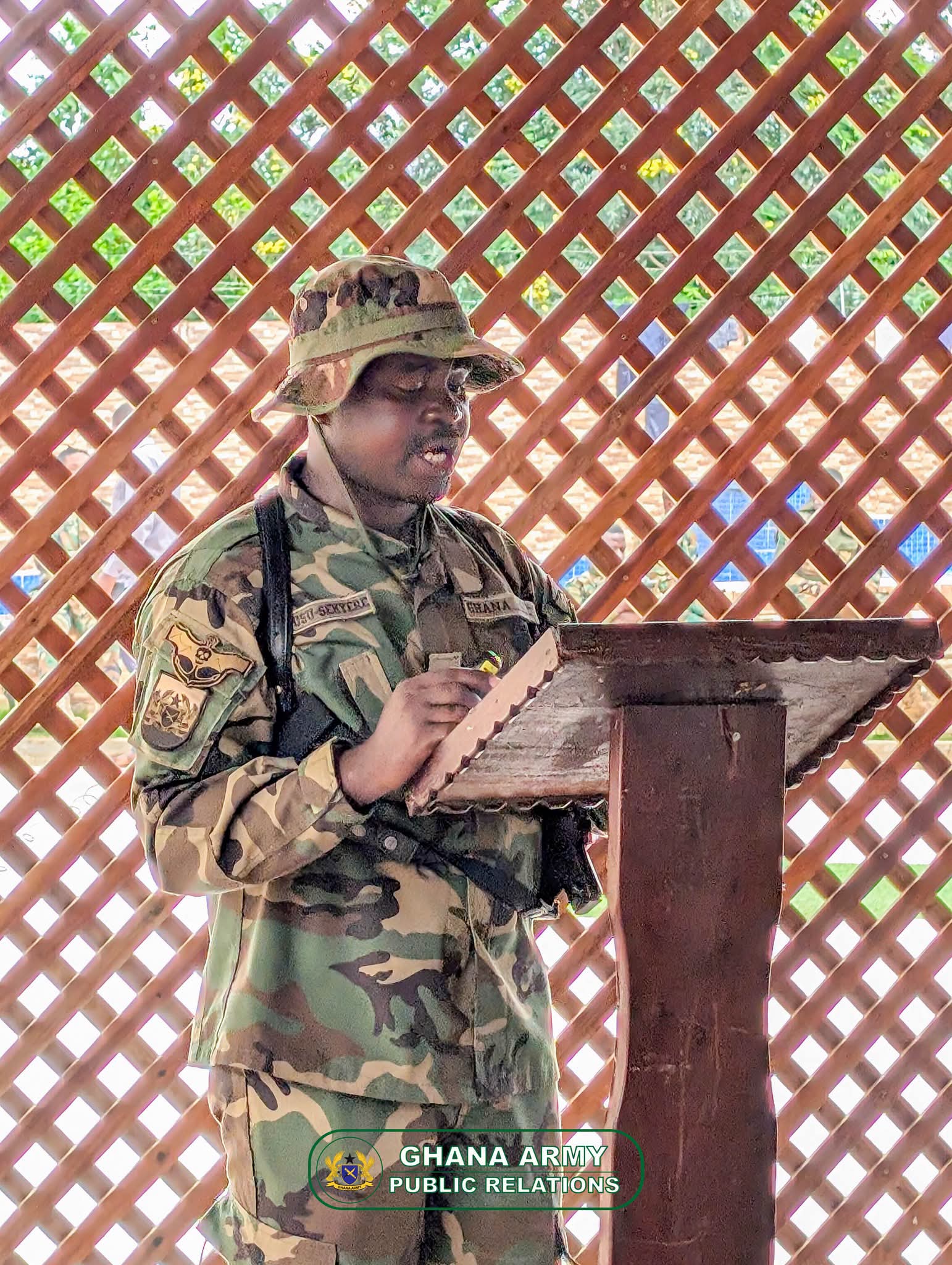 Senior Ghanaian Army Officers Boost Troop Morale During Working Visit to EX STARLIGHT STRETCH II