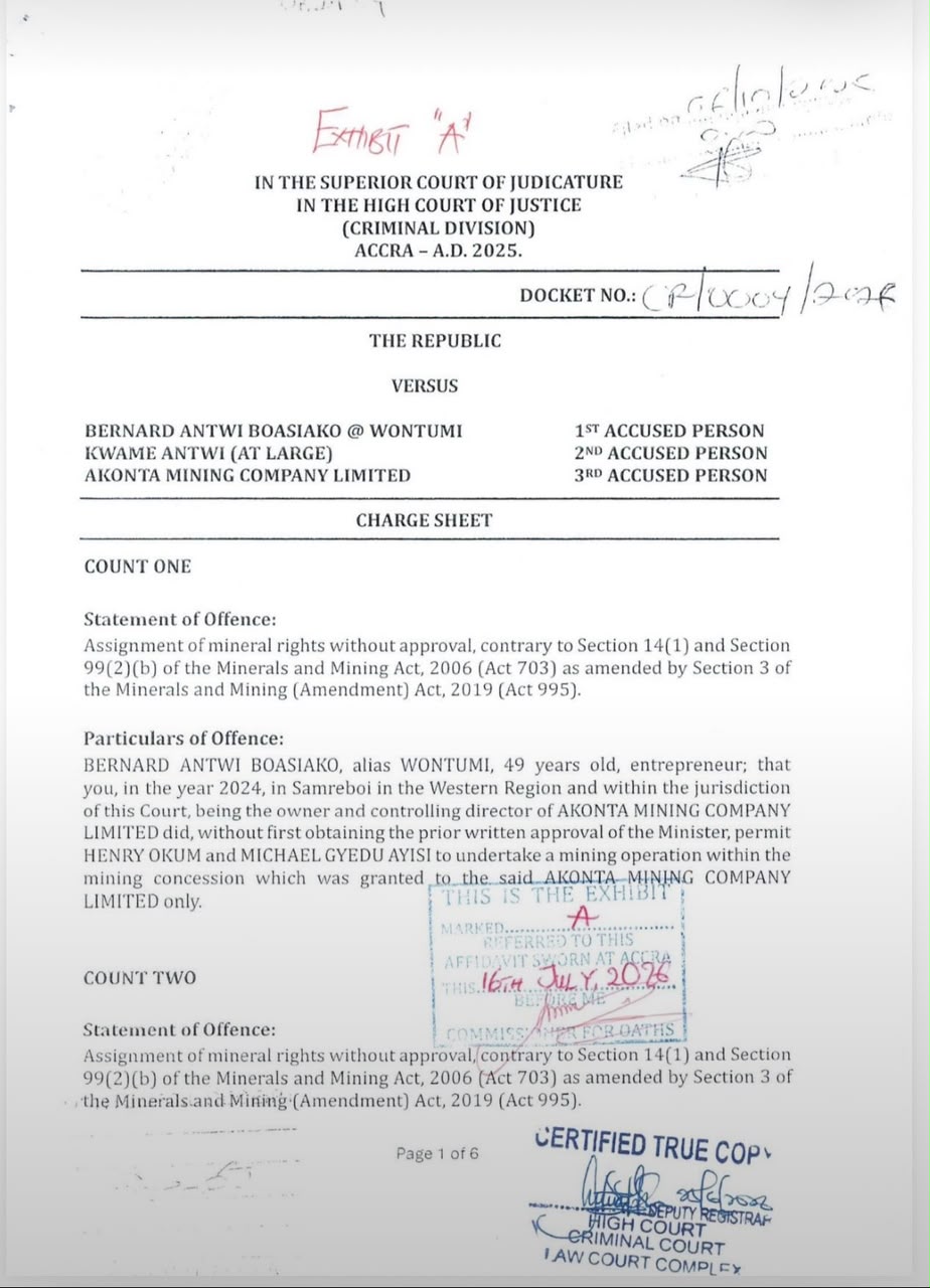 Accra High Court Convicts NPP’s Chairman Wontumi in Landmark Illegal Mining Case-Details