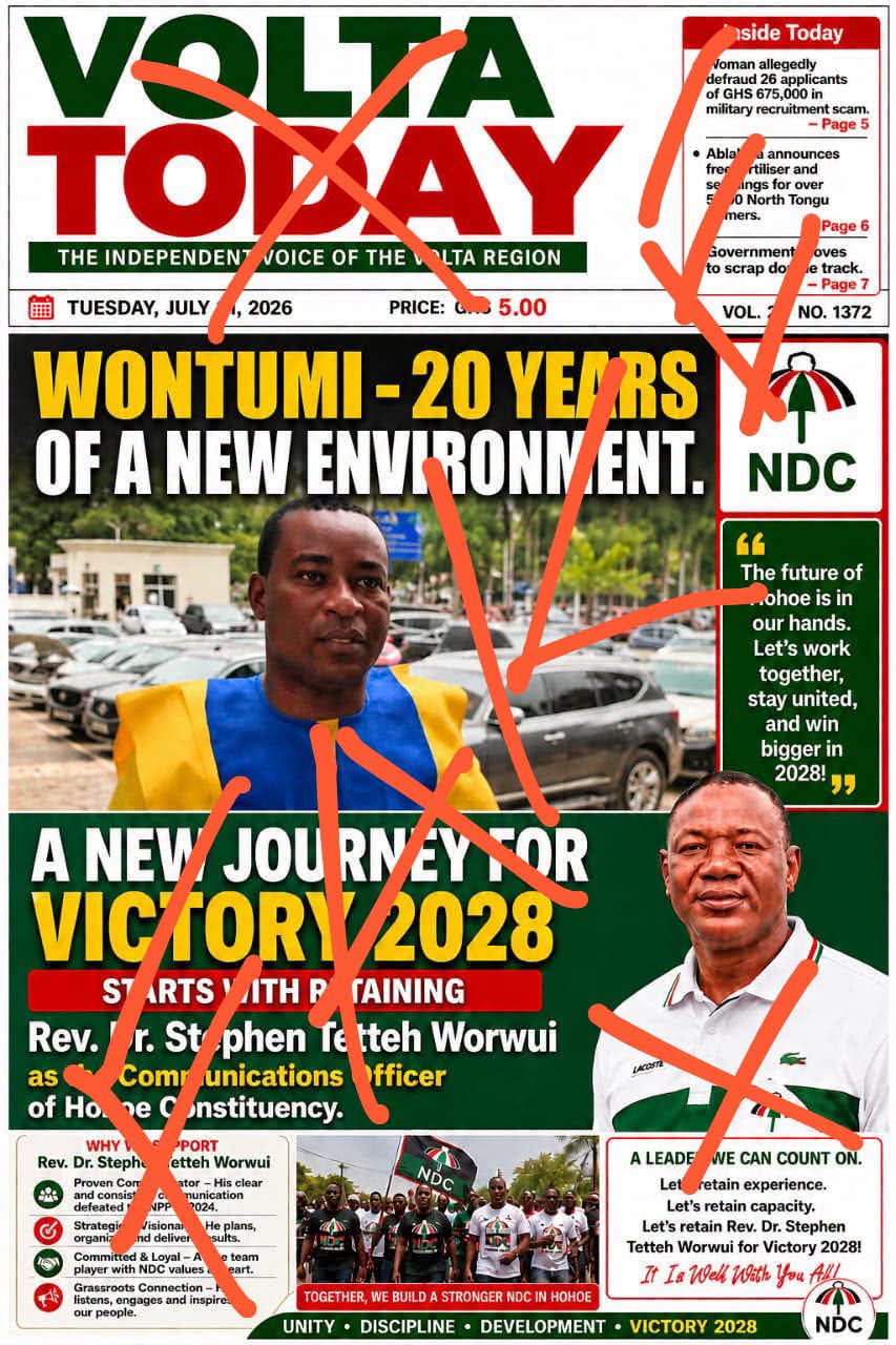 Volta Today Issues Urgent Warning Against Fake Newspaper Impersonators