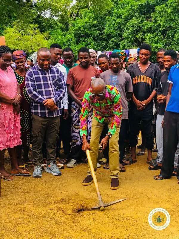 Hon Peter Nortsu-Kotoe Cuts Sod for Major Development Projects in Akatsi North