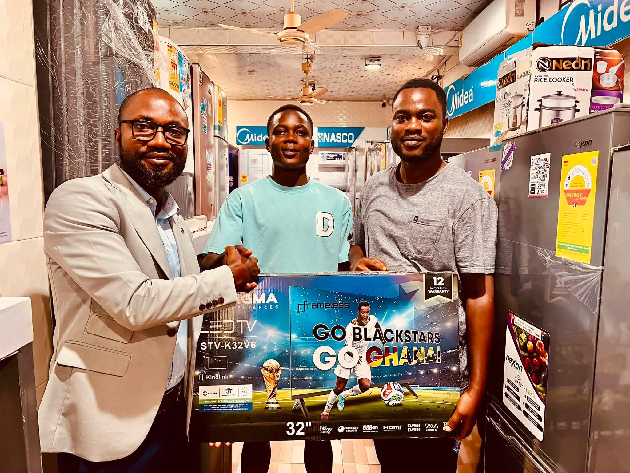 Victory 96.1 FM Rewards Predict and Win Champion with Brand-New Television