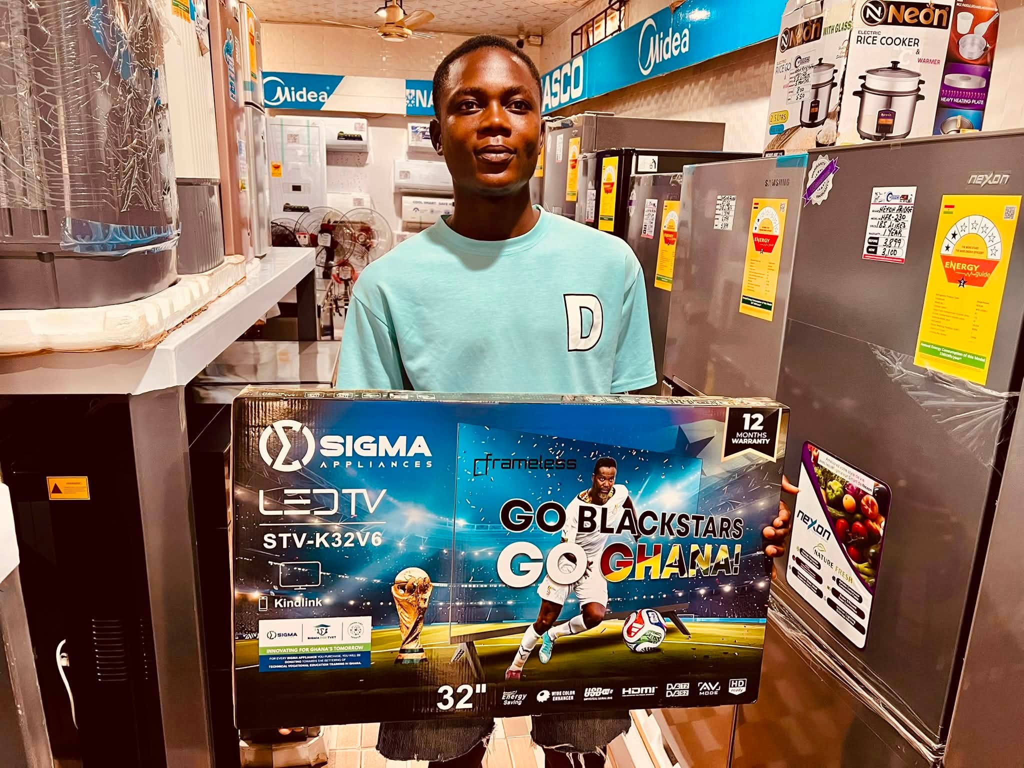 Victory 96.1 FM Rewards Predict and Win Champion with Brand-New Television