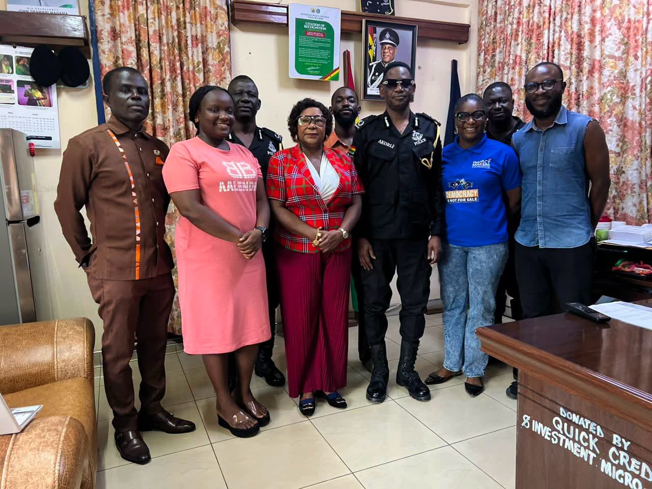 Democracy Is Not For Sale Team Meets Volta Regional Police Command Ahead of Dialogue
