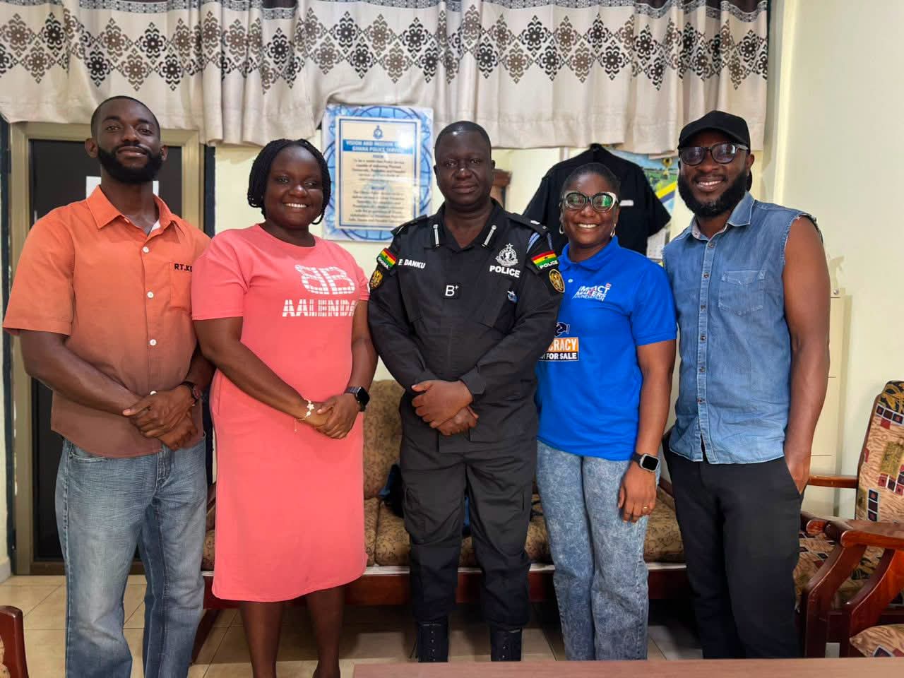 Democracy Is Not For Sale Team Meets Volta Regional Police Command Ahead of Dialogue