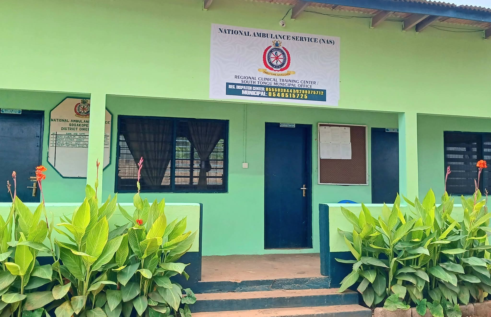 Hon. Victoria Dzeklo Pays Working Visit to The National Ambulance Service (NAS) Regional Clinical Training Center.