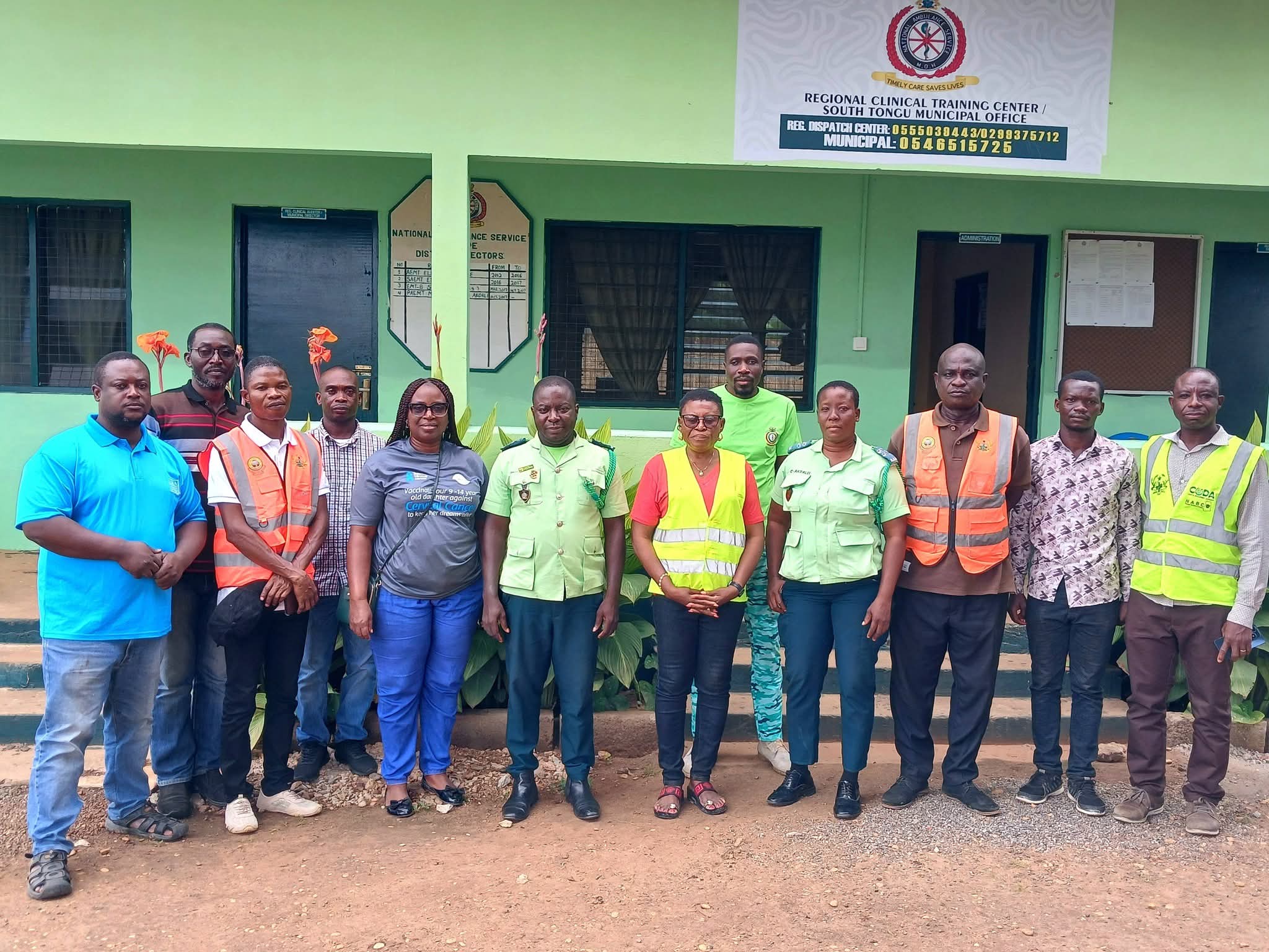 Hon. Victoria Dzeklo Pays Working Visit to The National Ambulance Service (NAS) Regional Clinical Training Center.