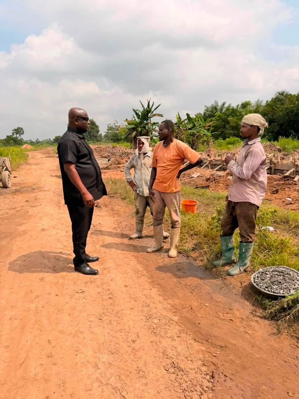 Hon. Hottordze Inspects Key Road Works on Mafi-Kumase to Dabala-Junction Stretch