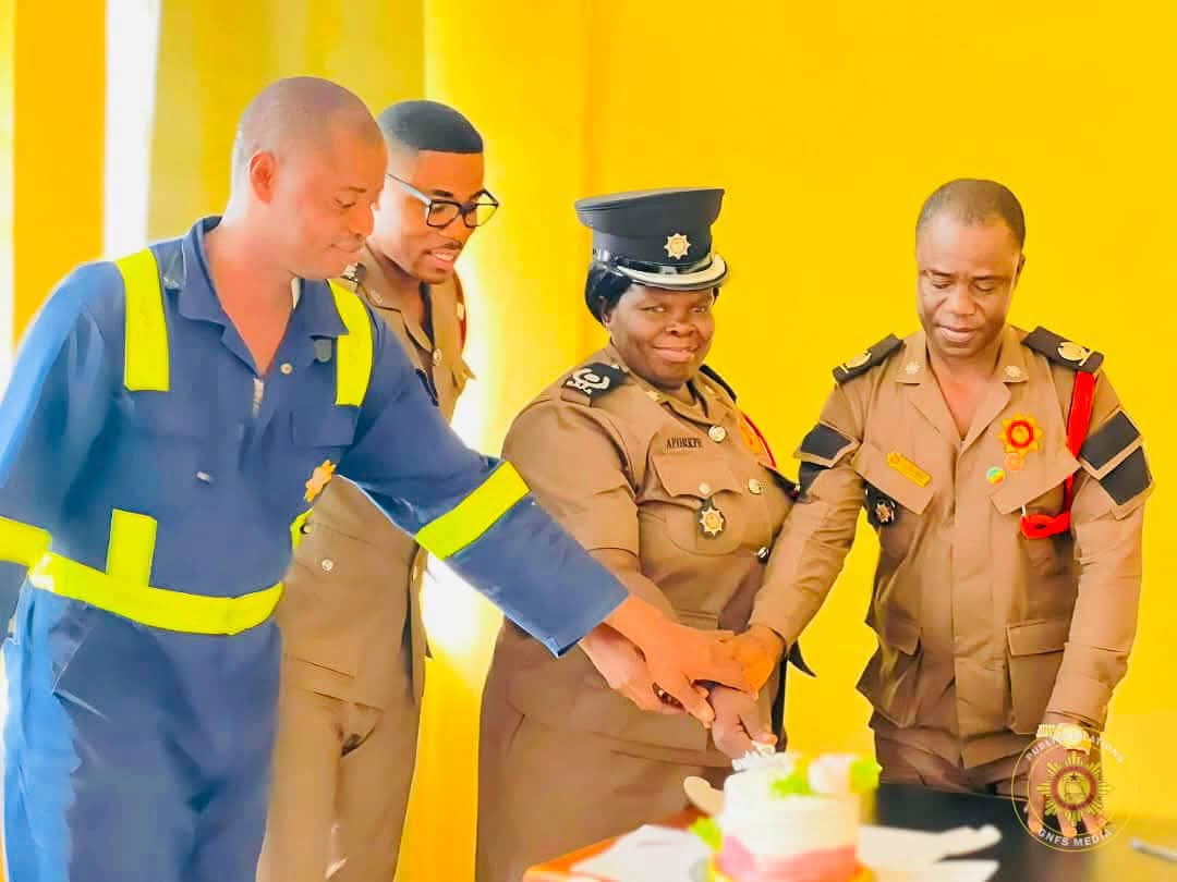 GFS - D.O III Vivian Enyonam Aforkpe Retires: Honored by The Volta Regional Fire Service Command