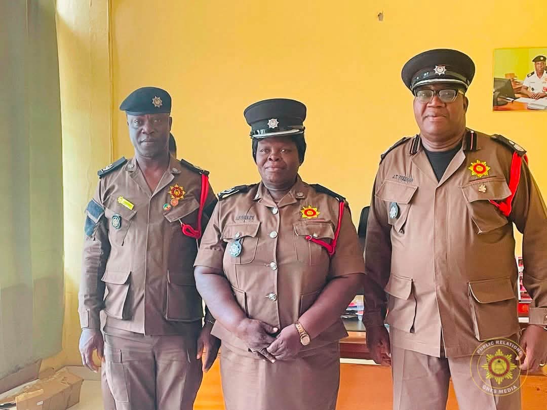 GFS - D.O III Vivian Enyonam Aforkpe Retires: Honored by The Volta Regional Fire Service Command