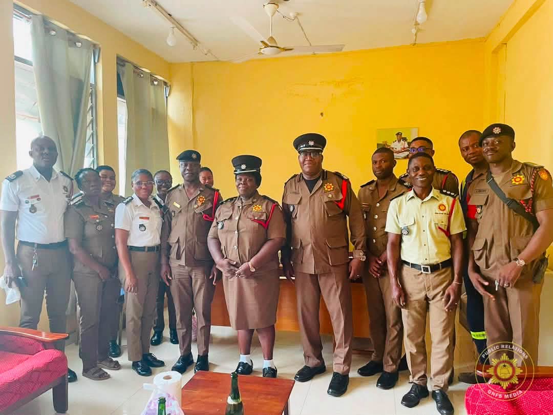 GFS - D.O III Vivian Enyonam Aforkpe Retires: Honored by The Volta Regional Fire Service Command