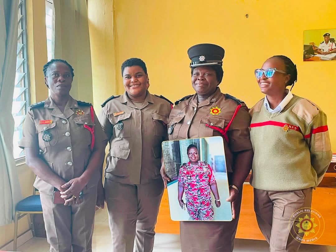 GFS - D.O III Vivian Enyonam Aforkpe Retires: Honored by The Volta Regional Fire Service Command