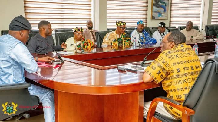 Volta Regional House of Chiefs Meets Education Minister For Key Forum Discussions