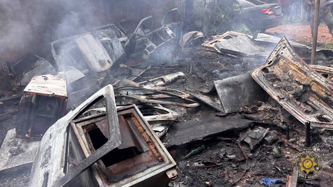 Swift GNFS Response Averts Major Disaster as Fire Breaks Out at Ho Mechaniv Shop