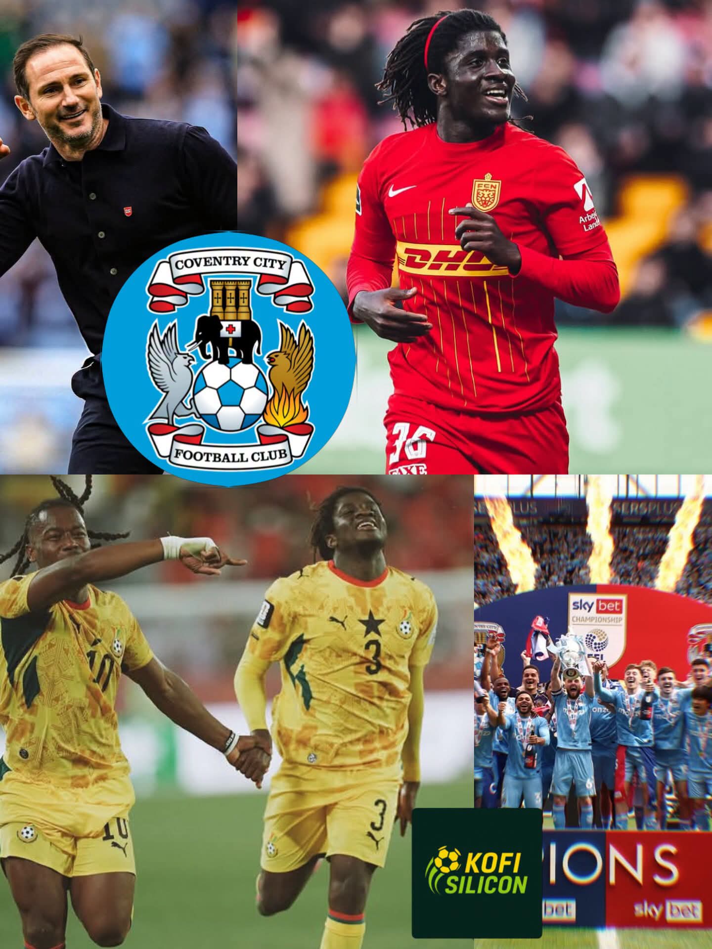 Black Stars Darling Boy Caleb Yirenkyi Joins Coventry City in Landmark €30M Deal