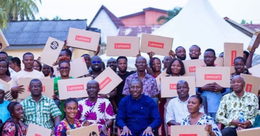 Effutu MP Equips 100 Newly Posted Teachers with Laptops Under Digital Learning Drive