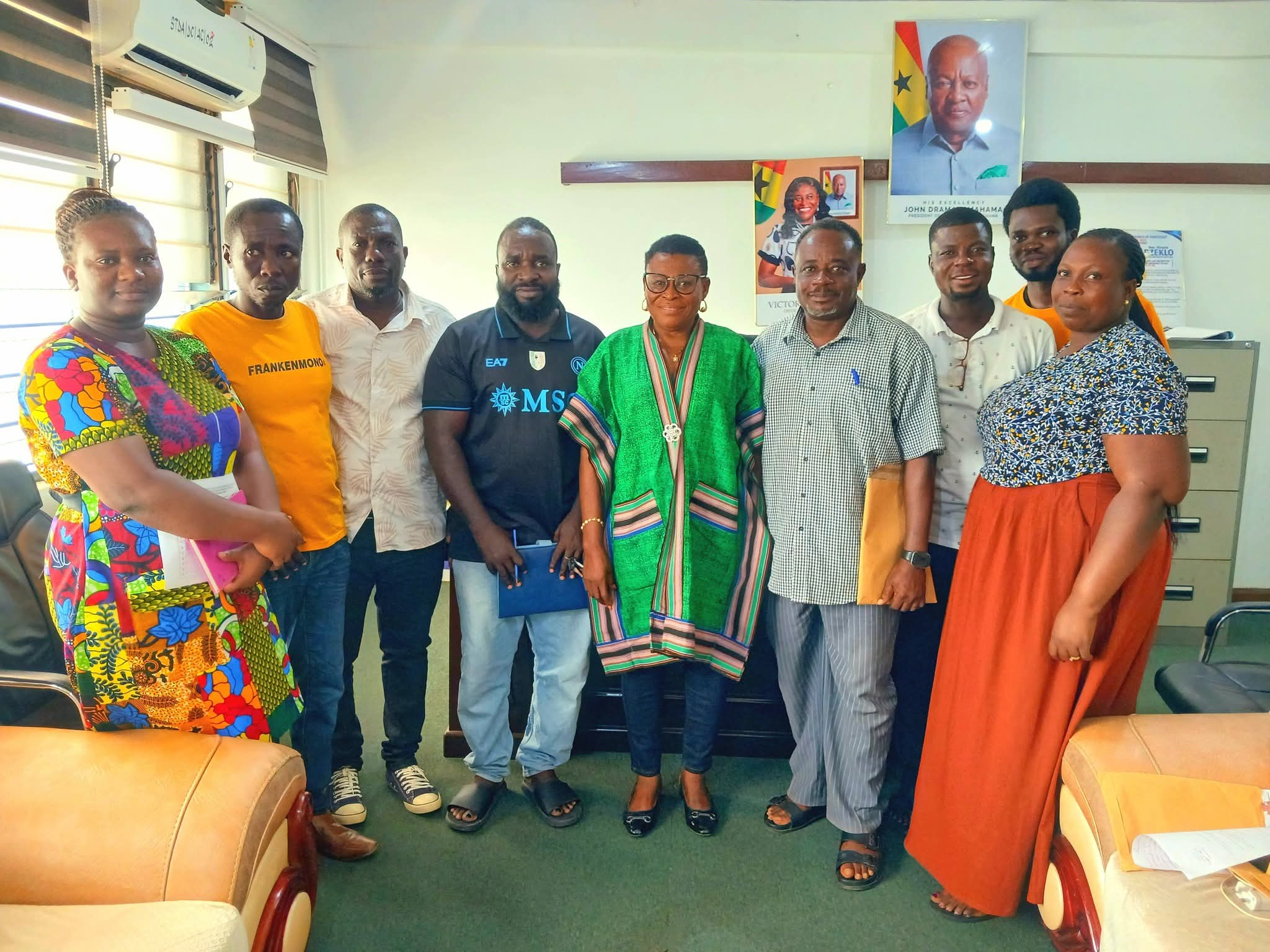 Joint Delegation from AquaCCop and Fisheries Commission Pays Working Visit to Hon. Dzeklo Victoria