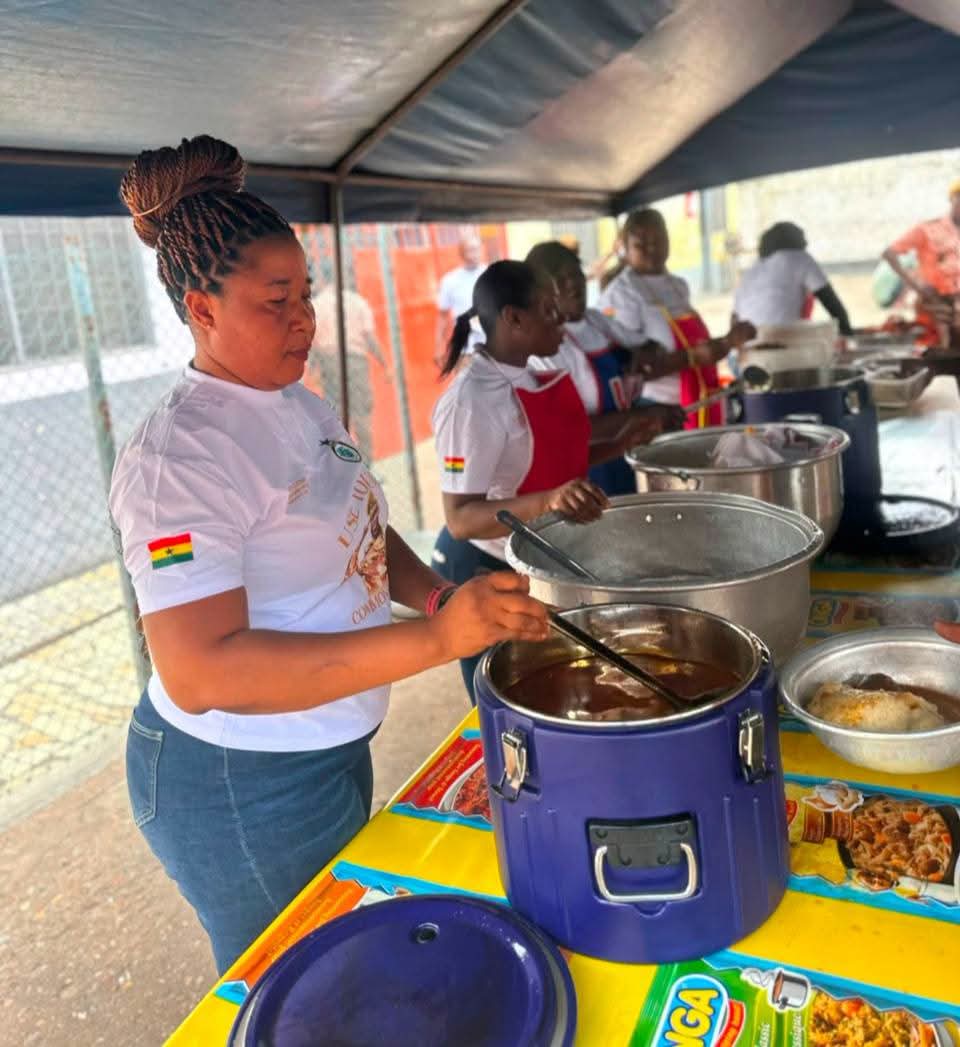 Outgoing Officer SCO Kwaku Adams Shares Send-Off Meal with Ho Central Prison Inmates