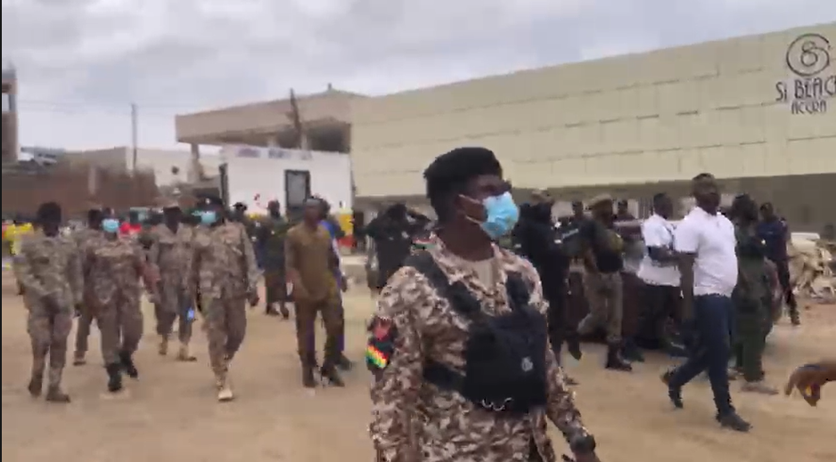 Laboma Beach Faces Demolition: Heavy Security Parades to Safeguard Process