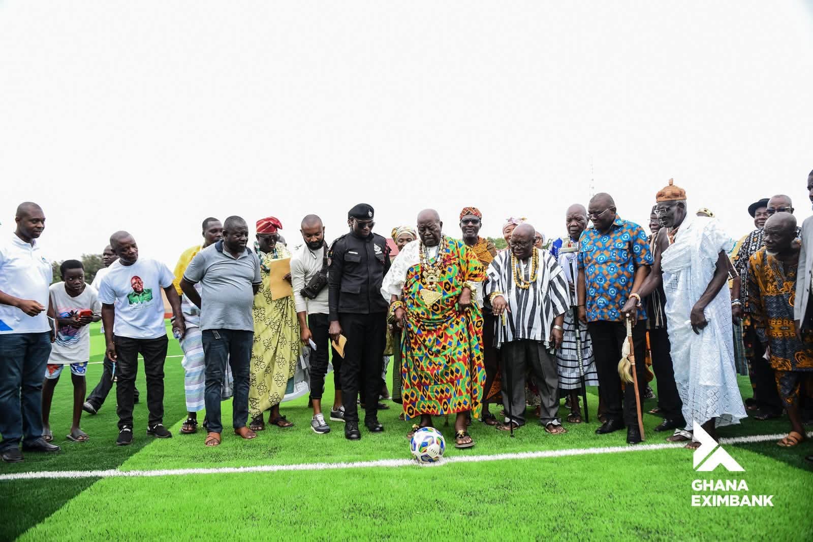 Ghana EXIM Bank Officially Opens Newly Completed Astro Turf at Hogbe Park in Anloga