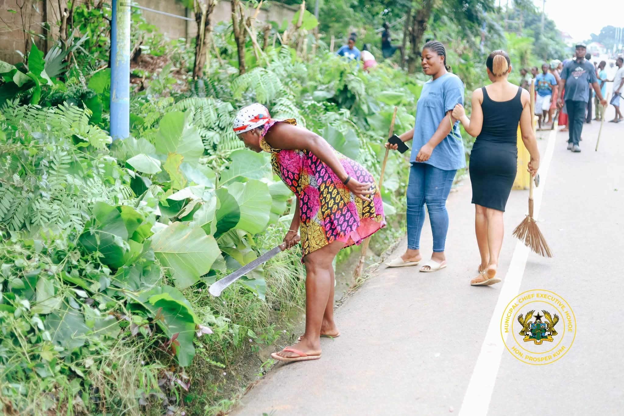 Hohoe MCE Joins Constituents to Observe National Sanitation Day Exercise