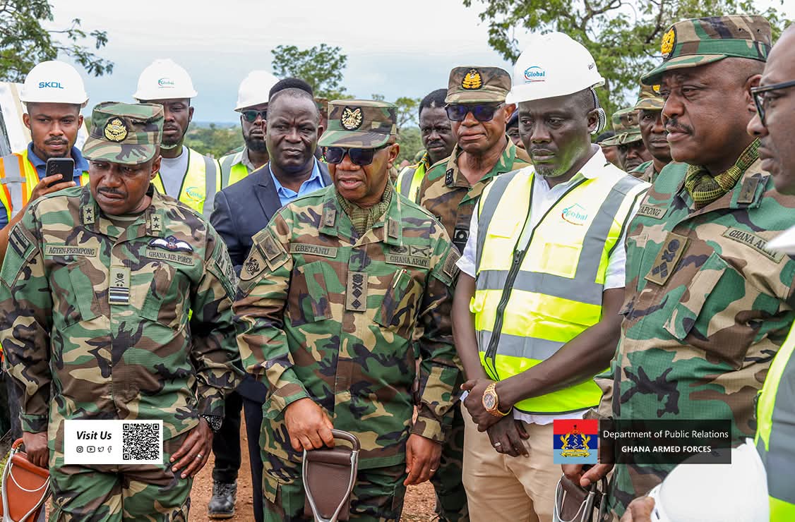 CDS Lt Gen William Agyapong Inspects Progress at Dambai Military Base Project