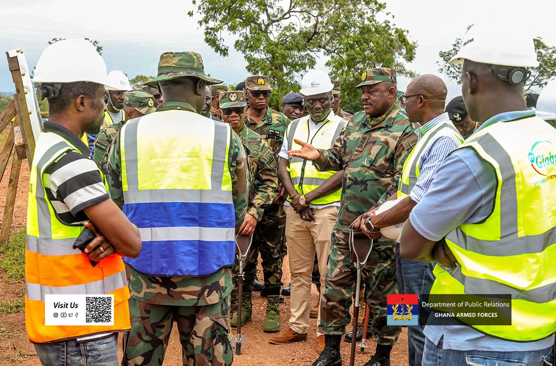 CDS Lt Gen William Agyapong Inspects Progress at Dambai Military Base Project