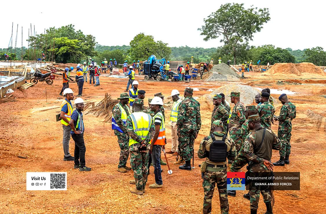 CDS Lt Gen William Agyapong Inspects Progress at Dambai Military Base Project