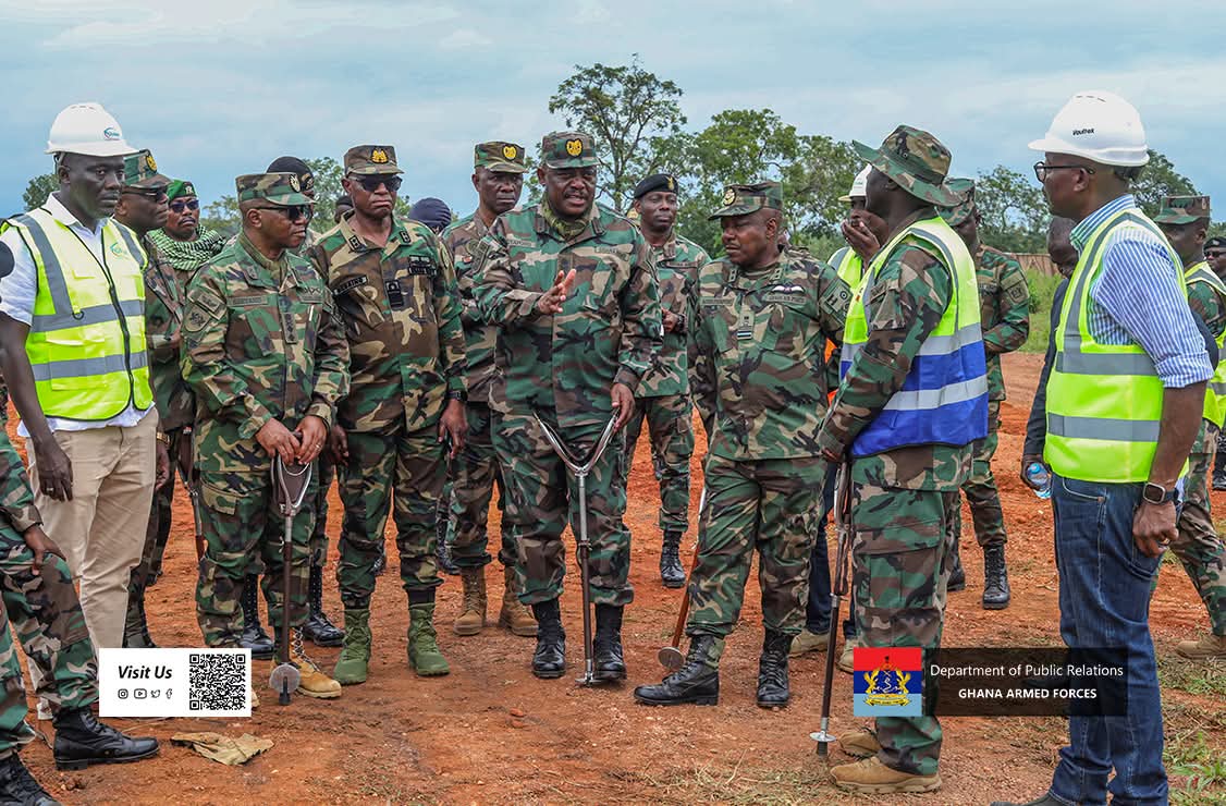 CDS Lt Gen William Agyapong Inspects Progress at Dambai Military Base Project