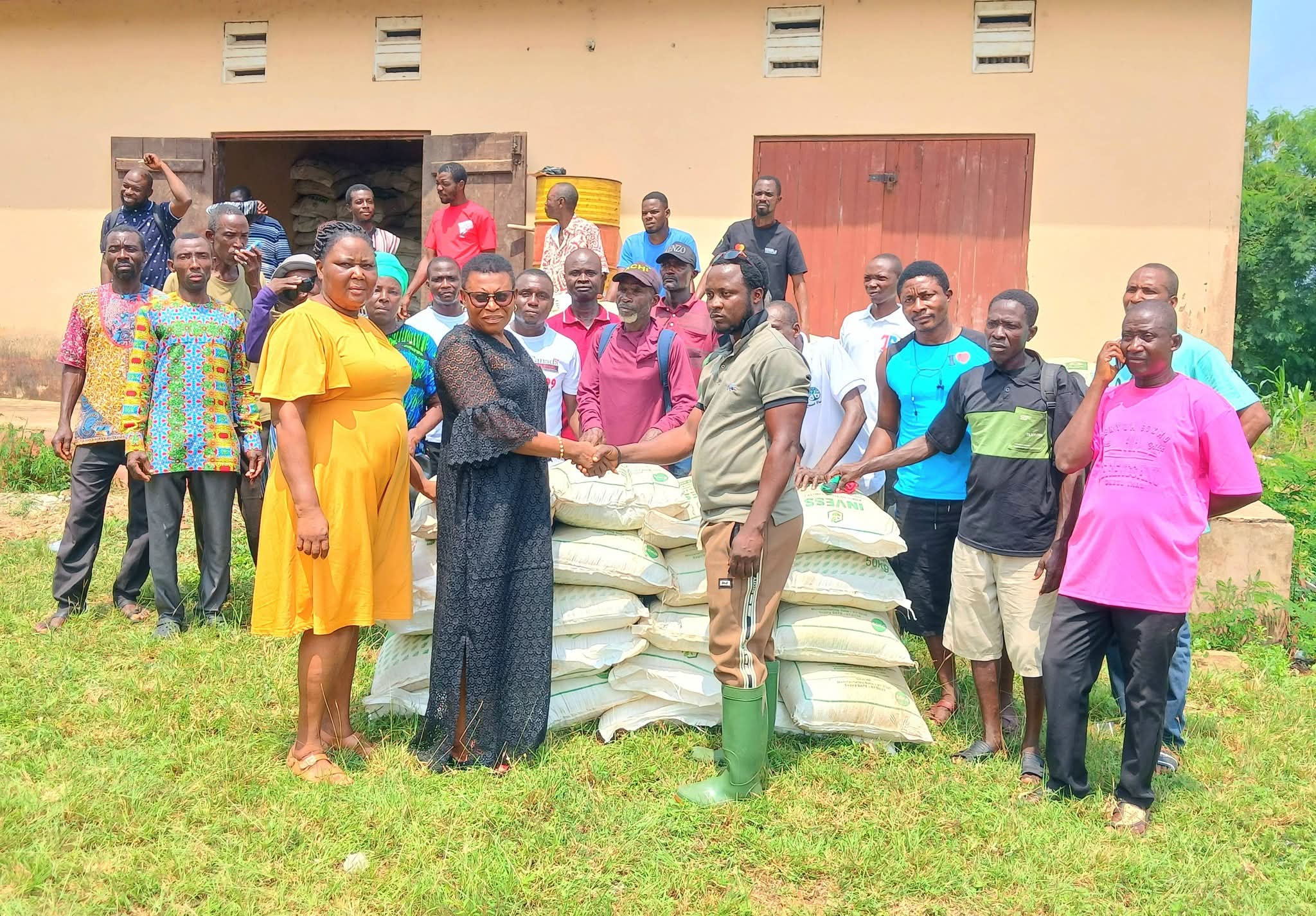 South Tongu Empowers Local Farmers With Subsidised Fertilizer Distribution