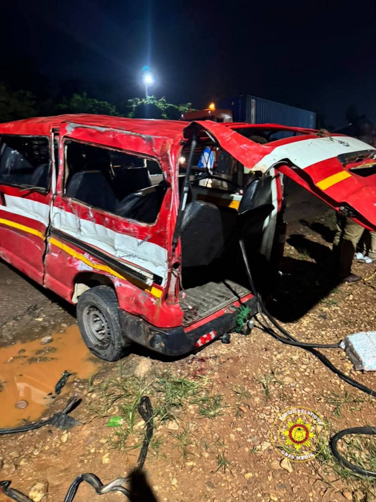 Over 14 Persons Injured, 1 Dead in a Road Crash on Accra-Kumasi Highway Near Bunso