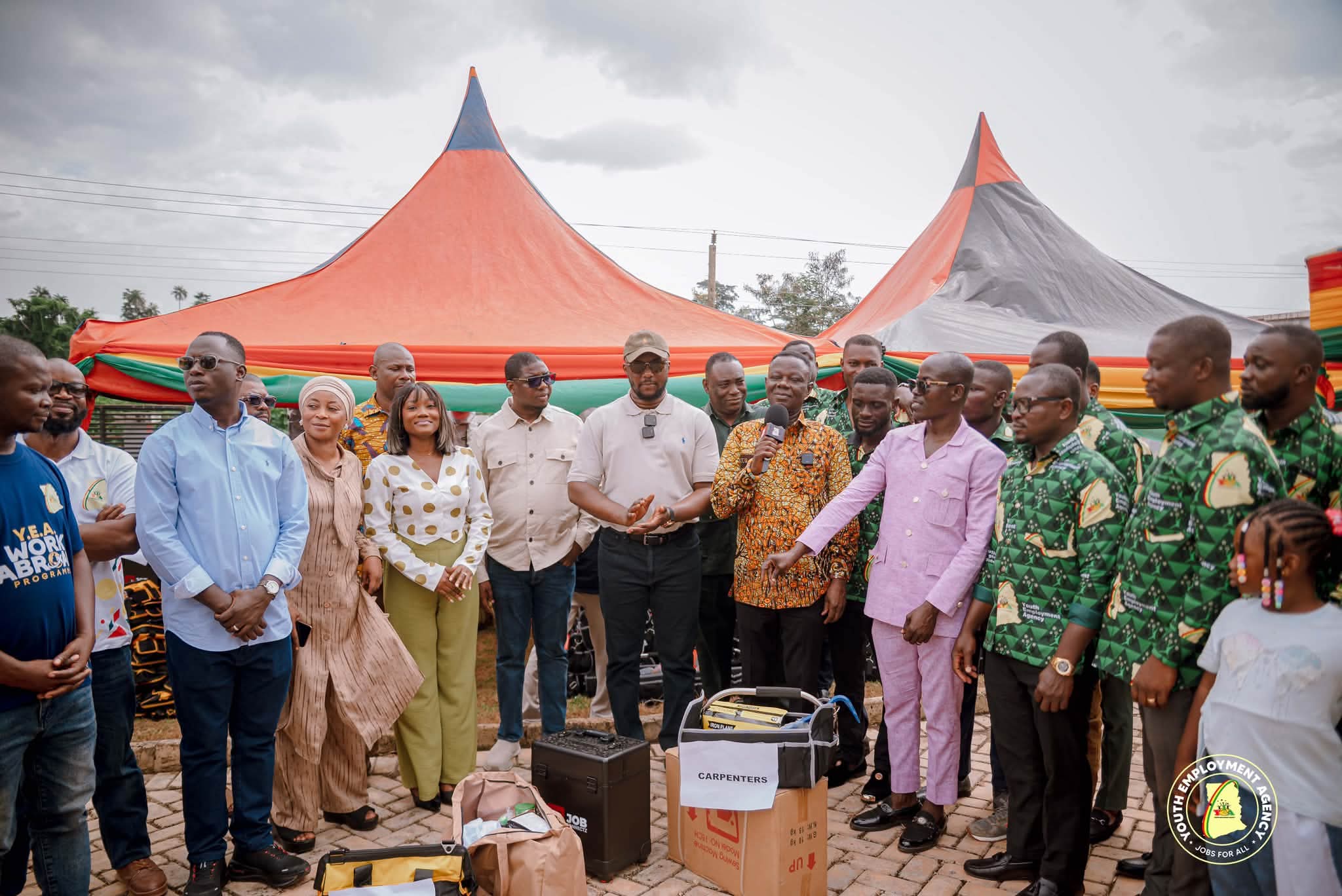 YEA Boss Empowers Youths With Skills Training Tools in Western North Region