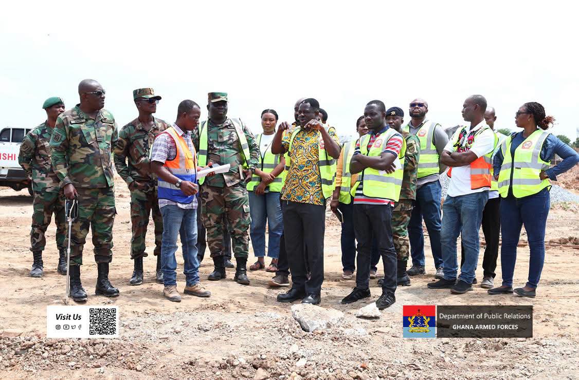 National Defence University Leadership Tours Teshie Construction Site