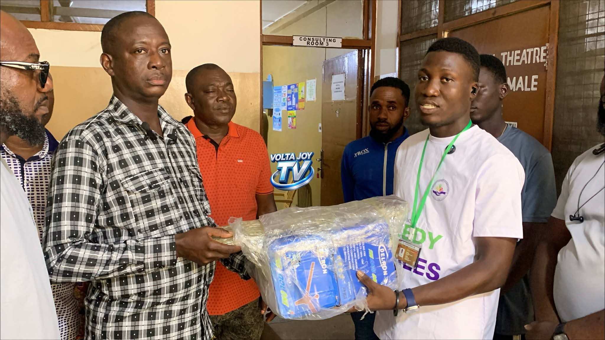 Youth PM Hon. Evans Edudzi Donates New Fans to Akatsi South Municipal Hospital