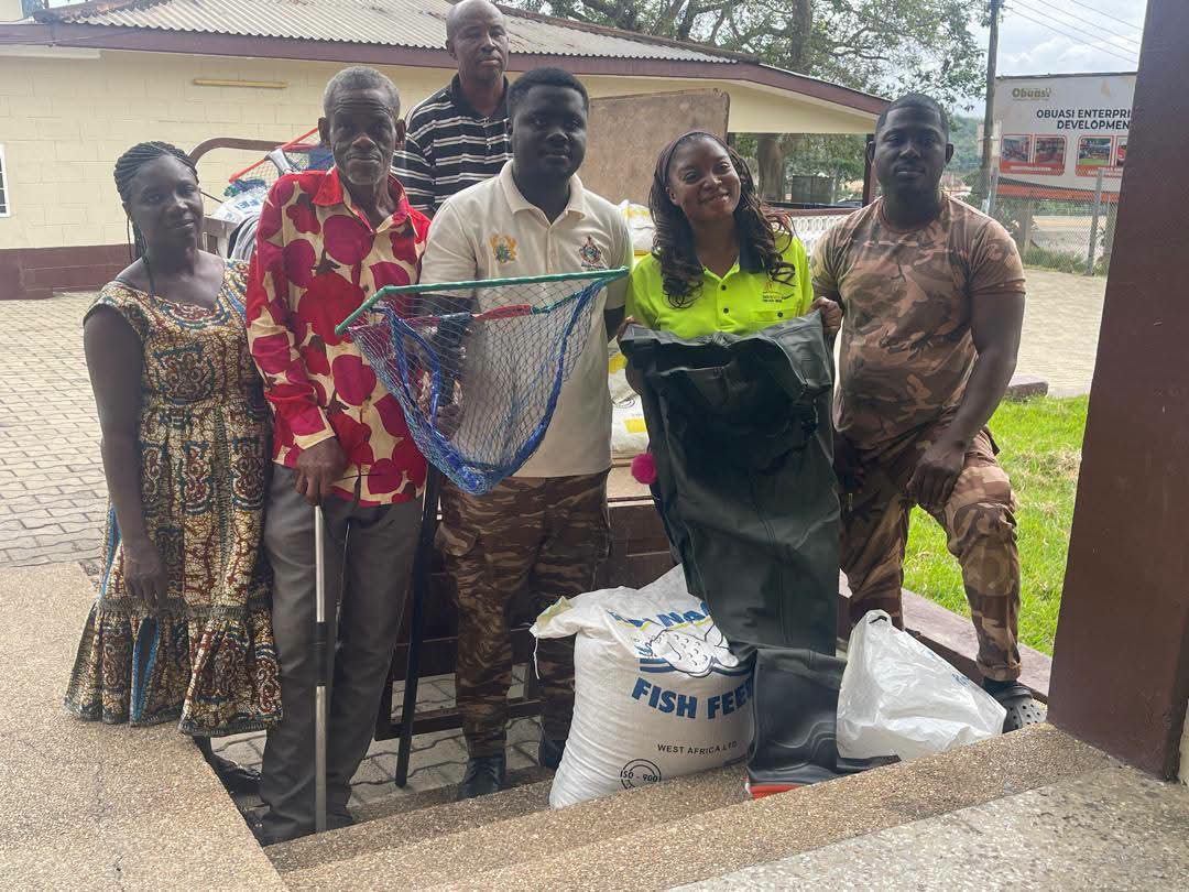 AngloGold Ashanti Equips Obuasi Local Prison with Catfish Fingerlings and Feed