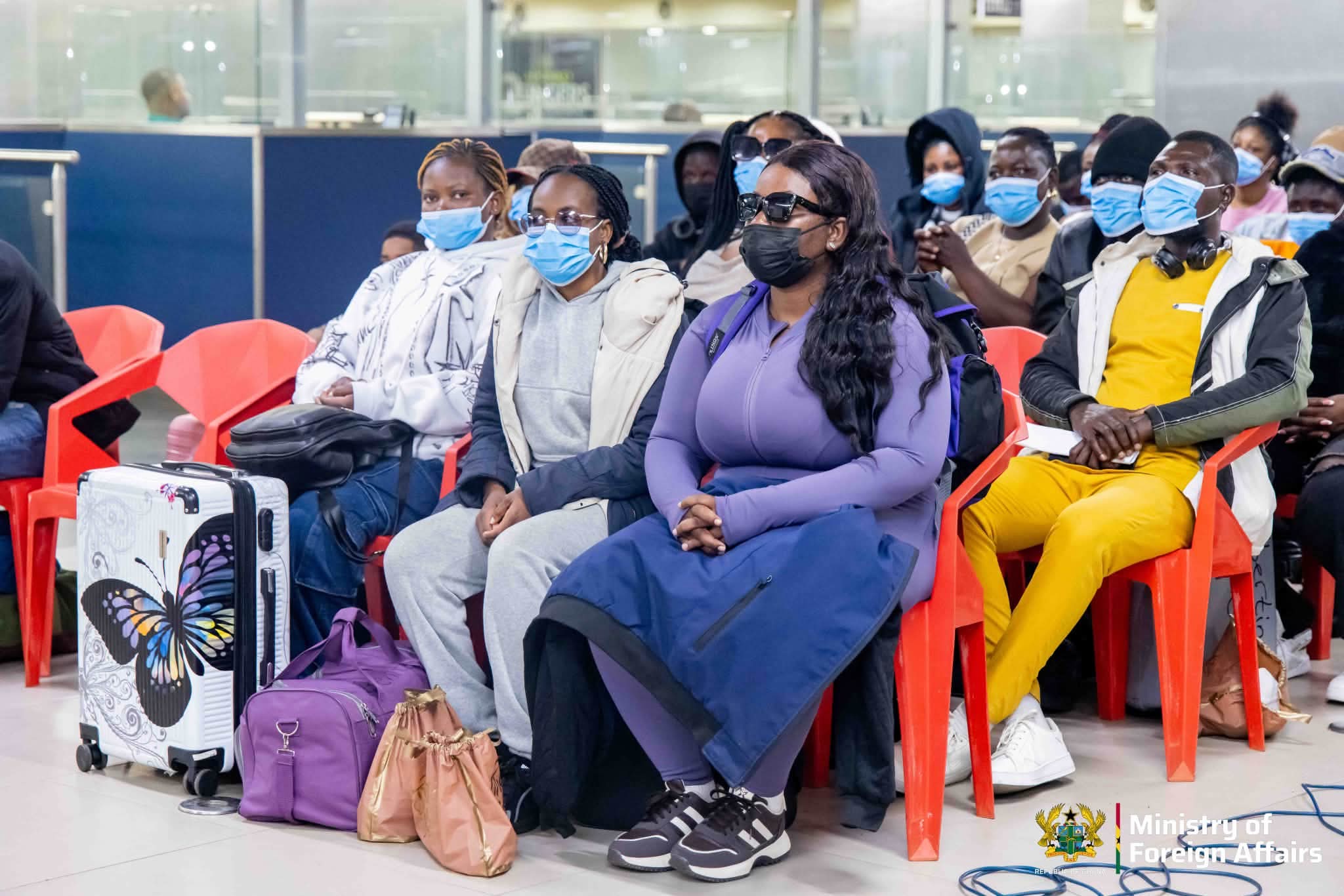 87 More Ghanaian Evacuees Arrive Home safely from South Africa