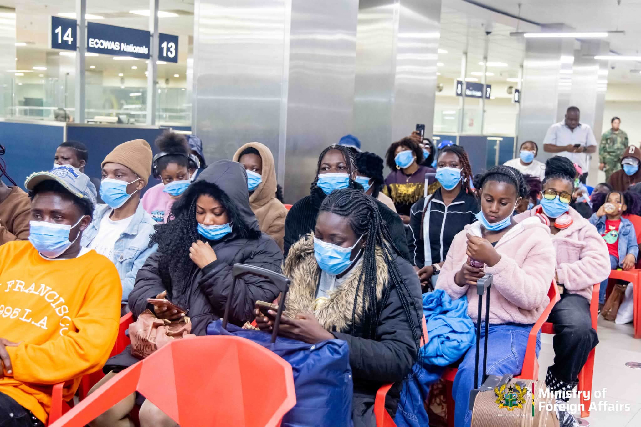 87 More Ghanaian Evacuees Arrive Home safely from South Africa